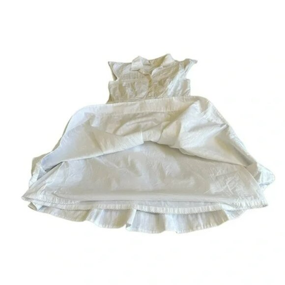 Anthropologie Maeve White Beda Shirt Dress.  SZ 2 - Picture 5 of 6